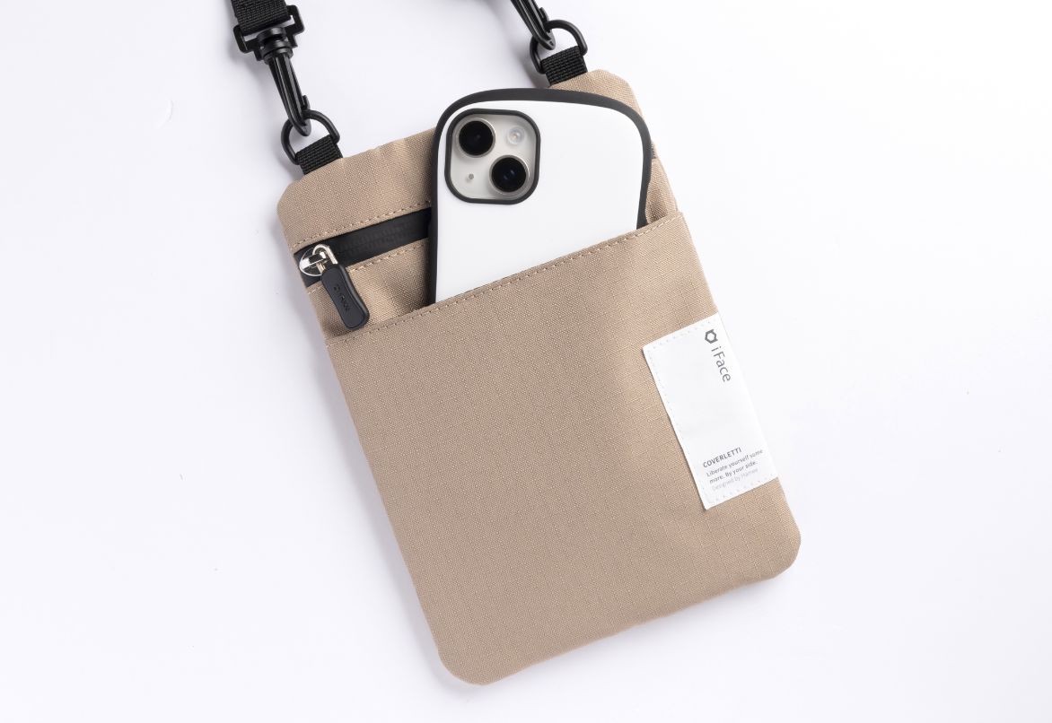iFace Mobile Pouch モバイルポーチショルダーストラップブラック iFace Coverletti モバイルポーチ｜iFace公式