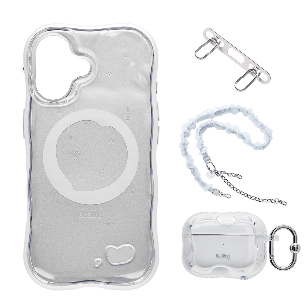 iFace BeBling2セット (スマホケース＆AirPodsケース＆ショルダー