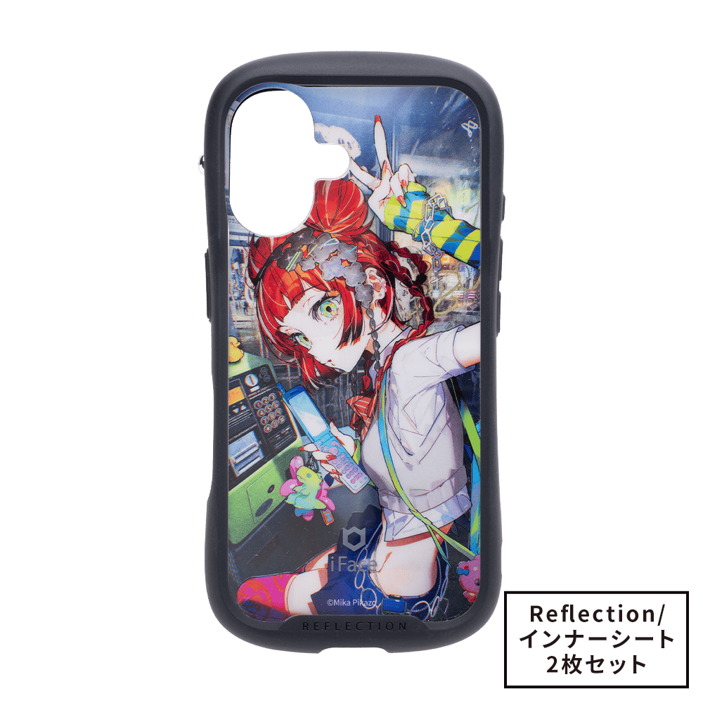 値下げ！美品　アイホン12 64GB iFaceケース付き Mika Pikazo iFace Reflection強化ガラスクリアケース/インナーシート