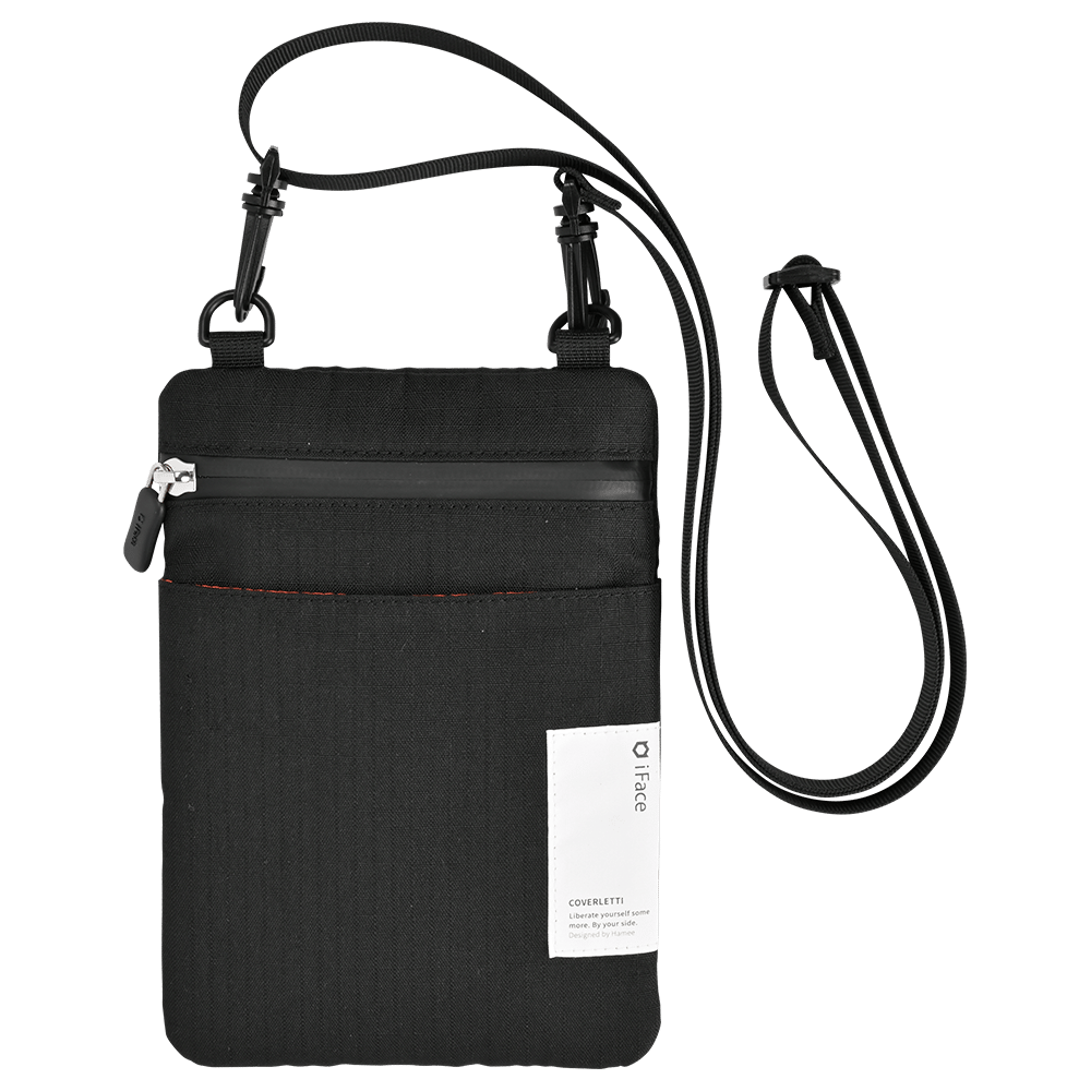 iFace Mobile Pouch モバイルポーチショルダーストラップブラック iFace Coverletti モバイルポーチ｜iFace公式
