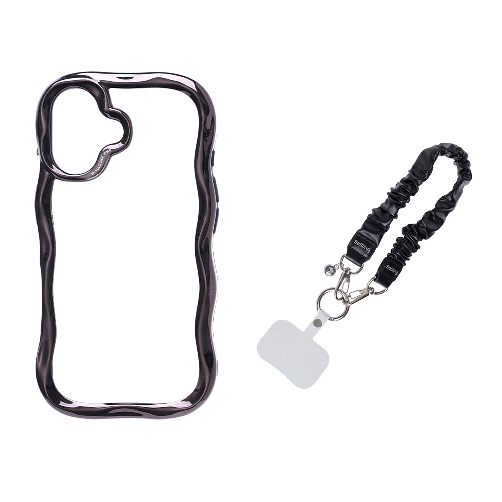 新品iPhone16proシルバーとリングセットiface BeBling 新品iPhone16pro