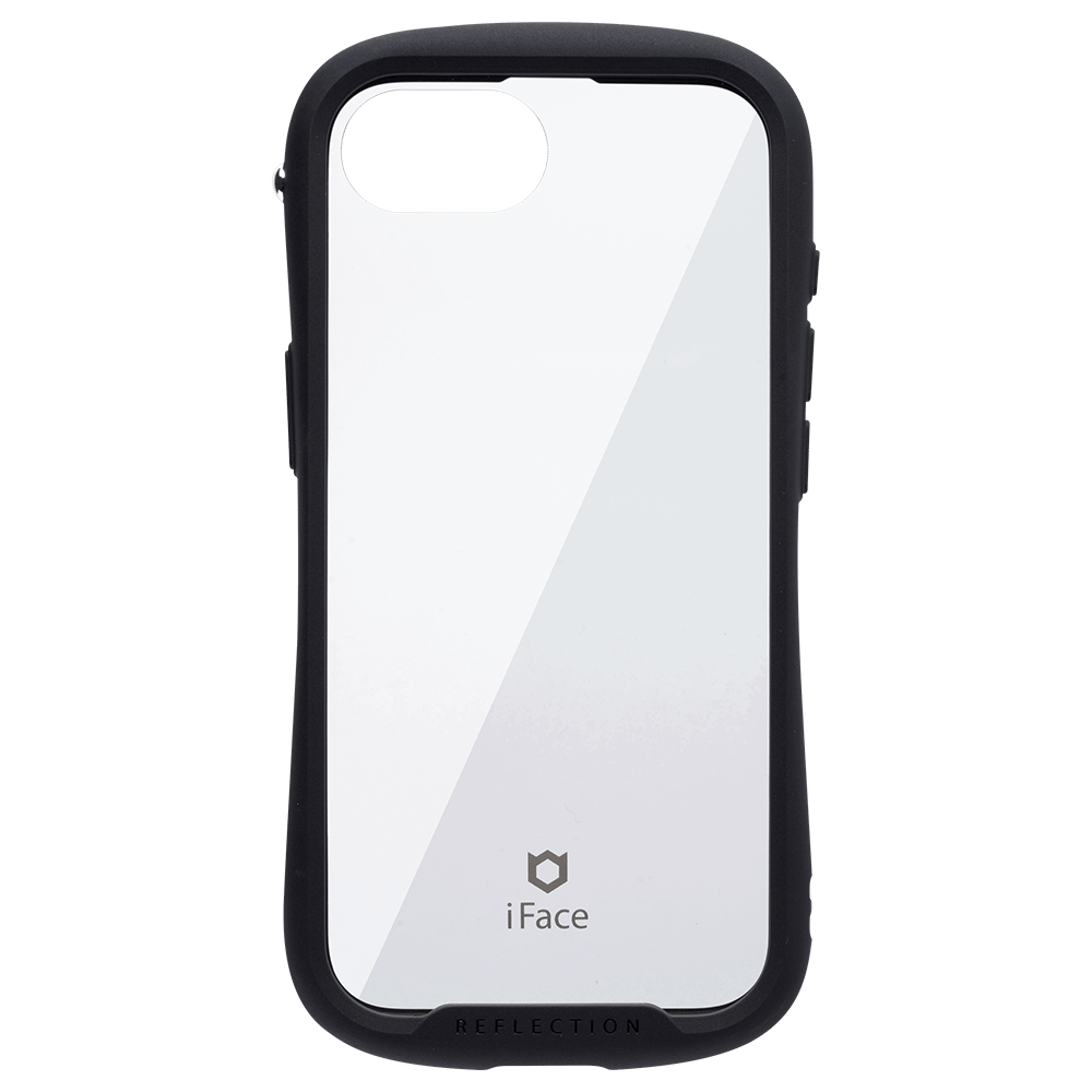 iFace Reflection 強化ガラスクリア iPhone 17eスマホケース ブラック