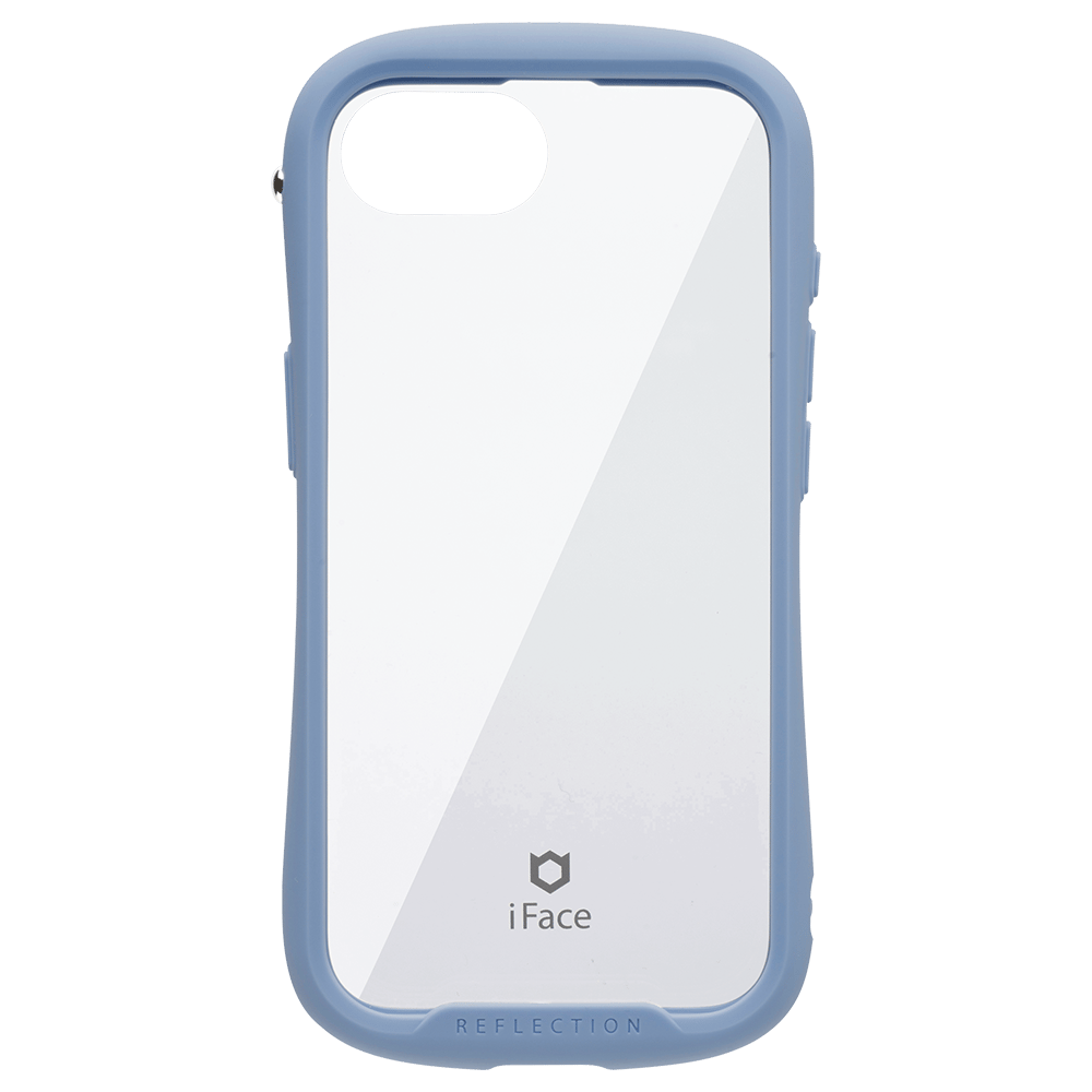 iFace Reflection 強化ガラスクリア iPhone 17eスマホケース ペールブルー