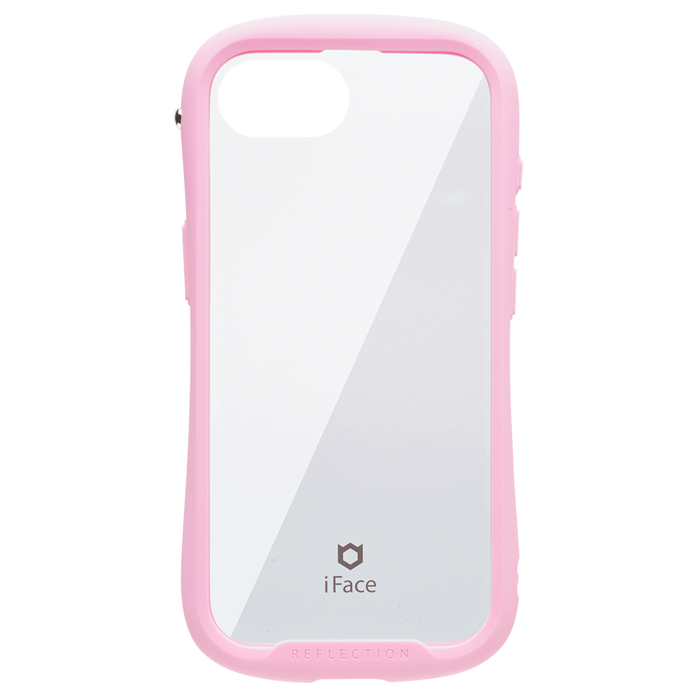 iFace Reflection 強化ガラスクリア iPhone 17eスマホケース サクラピンク