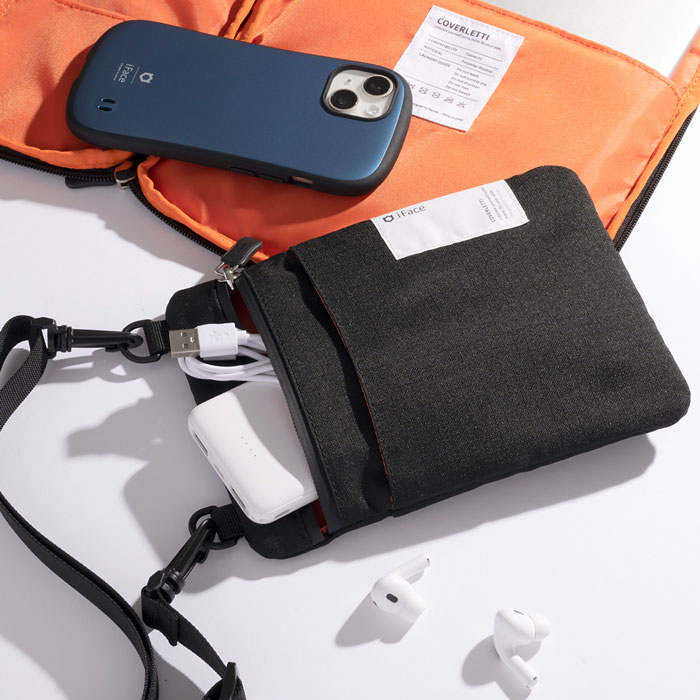 iFace Mobile Pouch モバイルポーチショルダーストラップブラック iFace Coverletti モバイルポーチ｜iFace公式
