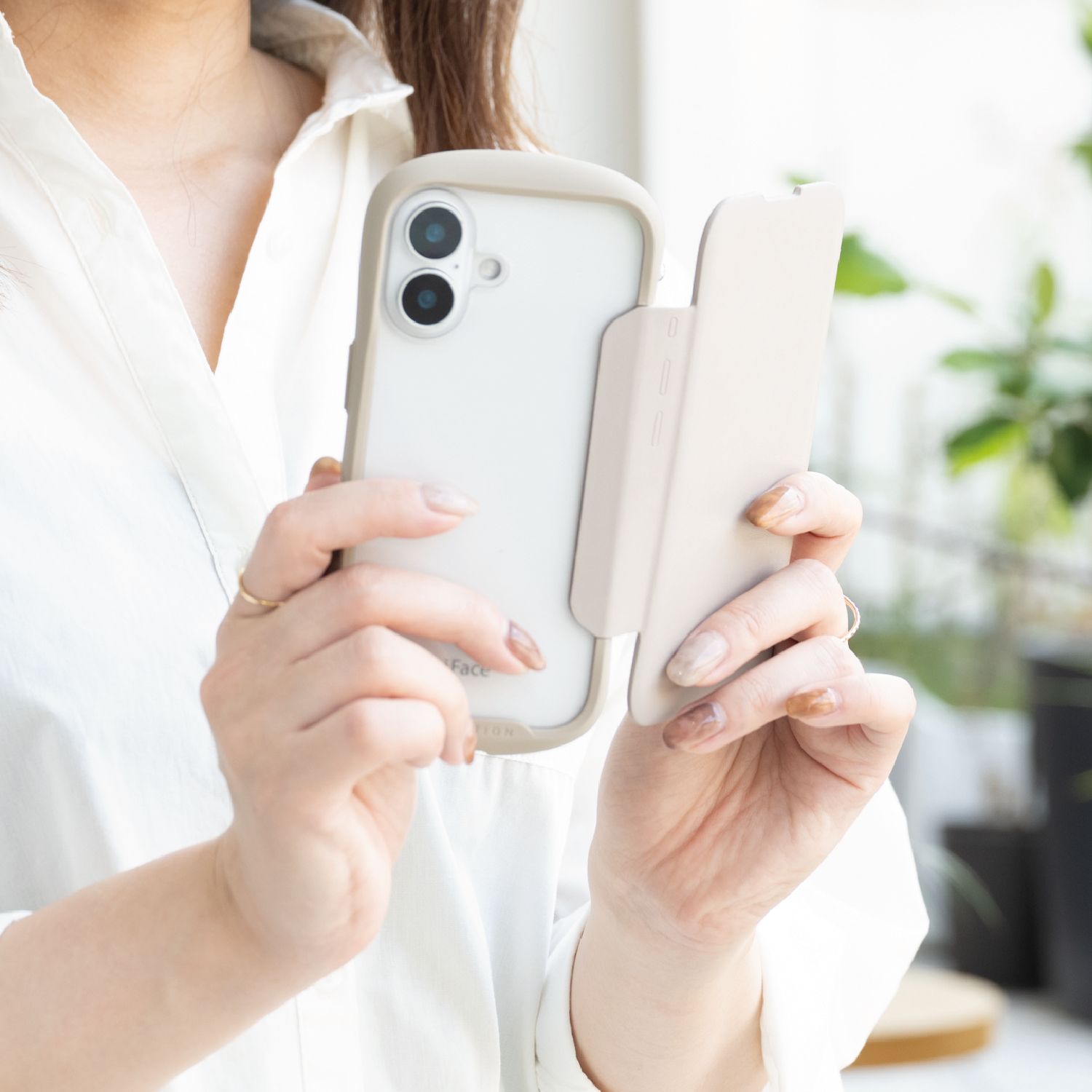 iFace Reflection ダイアリー ポリカーボネート クリア スマホケース 