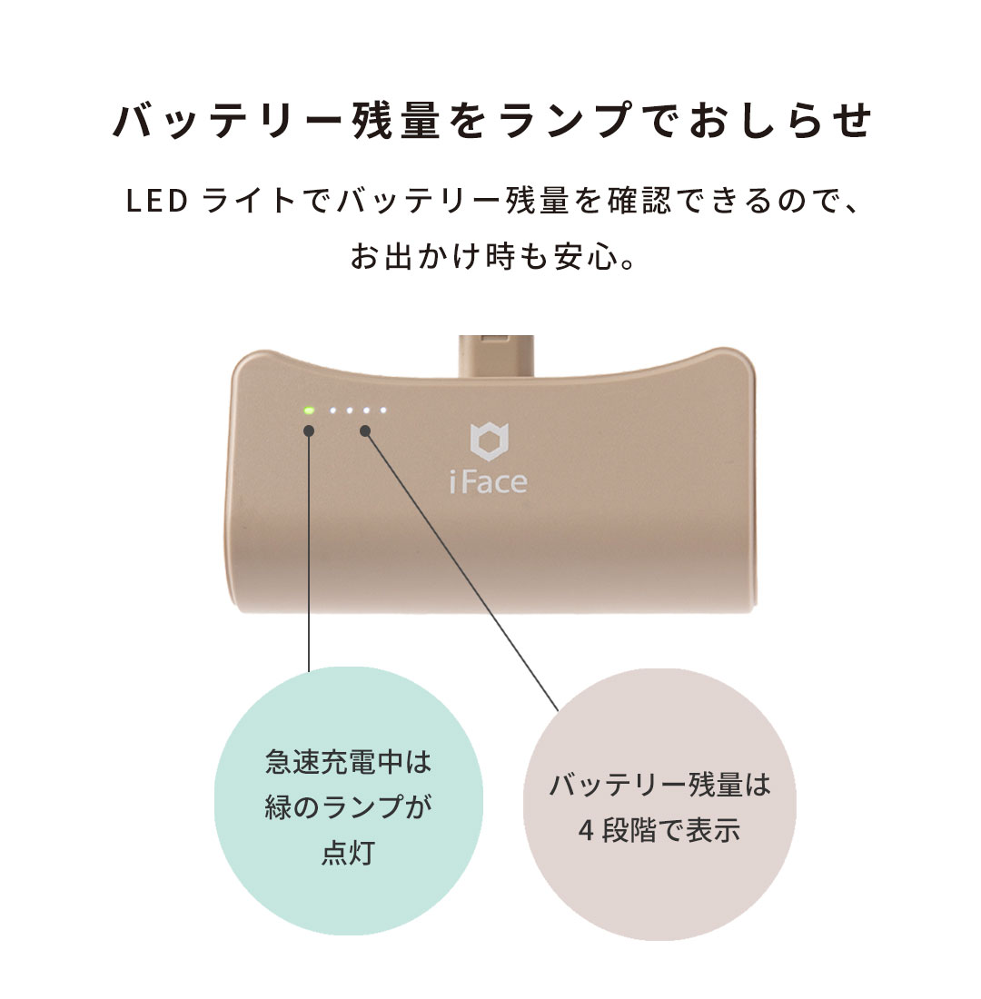 iFace 急速充電対応 ダイレクトモバイルバッテリー｜iFace公式